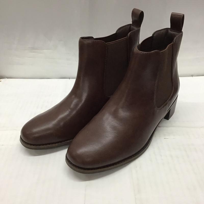 ニコアンド niko and... ブーツ ショートブーツ サイドゴアブーツ L 無地 茶 / ブラウン / レディース USED 古着 中古 10115648