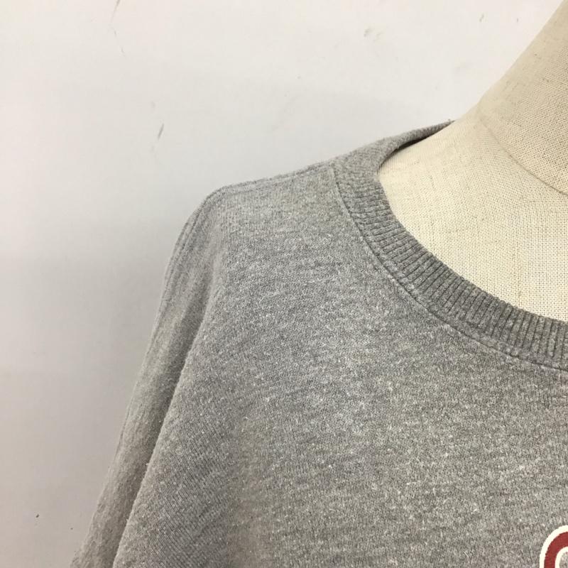 キャプテンサンタ CAPTAINSANTA トレーナー 長袖 スウェット L プリント 灰 / グレー / メンズ USED 古着 中古 10109070