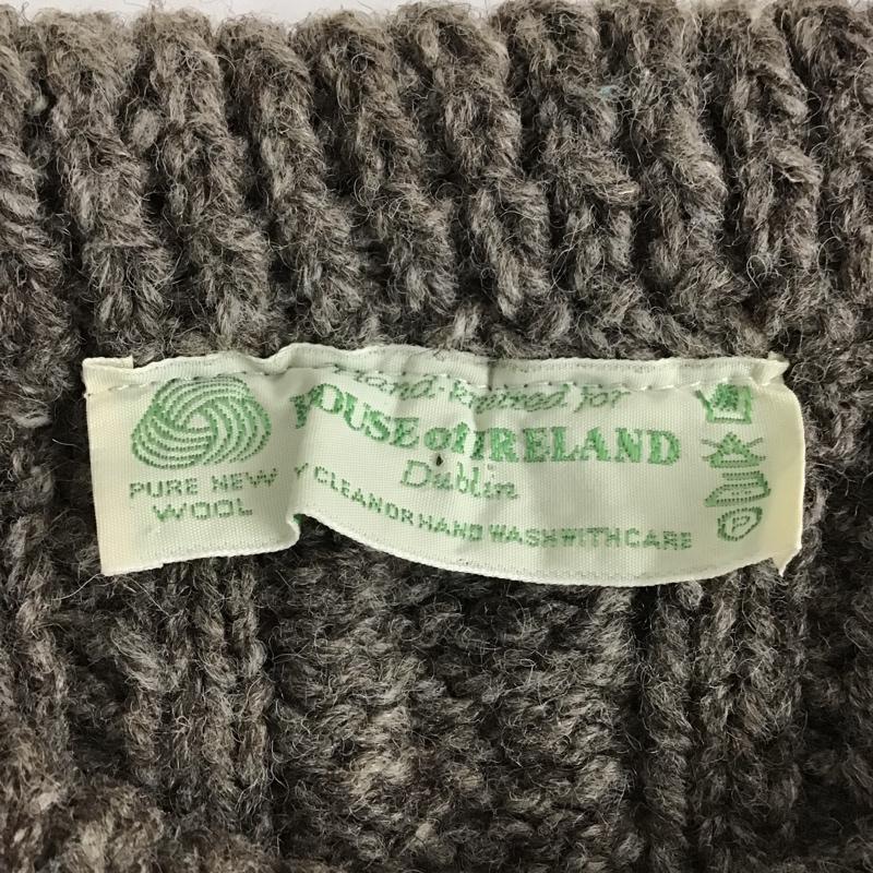 古着 USED ニット、セーター 長袖 アラン編 House of Ireland 無地 ベージュ / ベージュ / メンズ USED 古着 中古 10105758