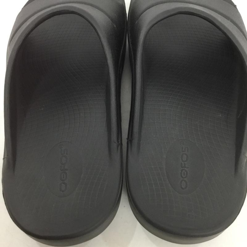 ウーフォス OOFOS サンダル サンダル リカバリーシューズ EU43 ロゴ、文字 黒 / ブラック / メンズ USED 古着 中古 10132574