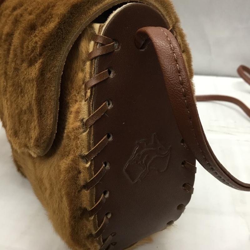 古着 USED ショルダーバッグ ショルダーバッグ カンガルーファー オーストラリア ワンポイント 茶 / ブラウン / レディース USED 古着 中古 10114546