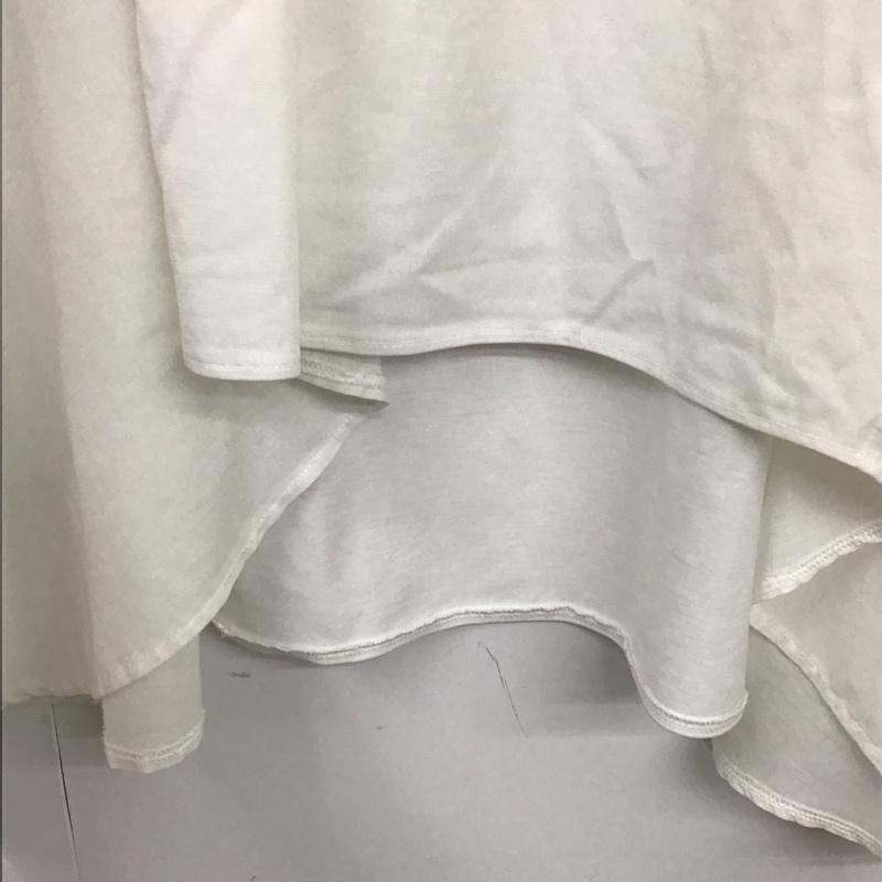 レプシィム LEPSIM カットソー 半袖 LP062439AD 異素材フリルチュニック フリル袖Tシャツ FREE 無地 白 / ホワイト / レディース USED 古着 中古 10131747