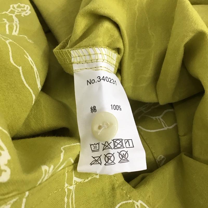 ゴースローキャラバン go slow caravan シャツ、ブラウス 長袖 長袖シャツ プリントシャツ カラーシャツ 3 プリント マスタード / マスタード / メンズ USED 古着 中古 10145294