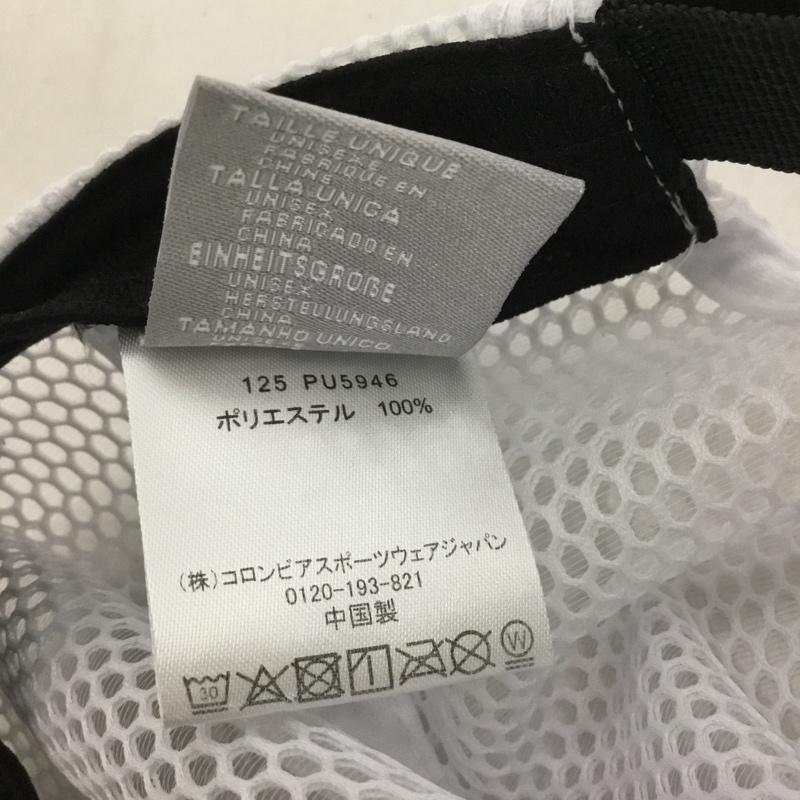 コロンビア Columbia 帽子 キャップ 125 PU5946 ジャックスブラフメッシュキャップ ロゴ、文字 白 / ホワイト / メンズ USED 古着 中古 10140429