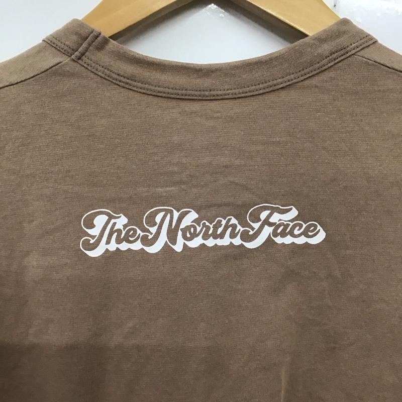 ザノースフェイス THE NORTH FACE Tシャツ 長袖 NT62292 ロンT L/S フリーランネイティブクルー M ロゴ、文字 X プリント 茶 / ブラウン / メンズ USED 古着 中古 10137036