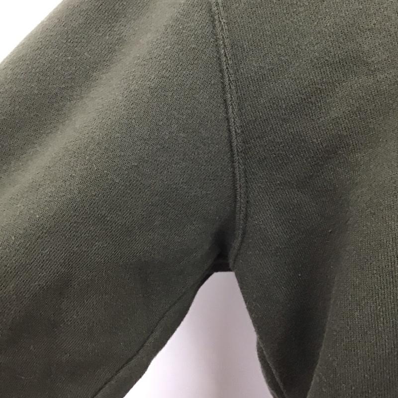 チャンピオン Champion トレーナー 長袖 C7-N001M スウェット 裏起毛 M ワンポイント カーキ / カーキ / レディース USED 古着 中古 10111425