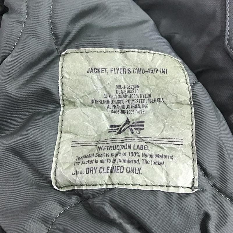 アルファインダストリー Alpha Industries ジャケット、上着 ジャンパー、ブルゾン ジップアップジャケット ナイロンジャケット アウター XL ロゴ、文字 カーキ / カーキ / メンズ USED 古着 中古 10142603
