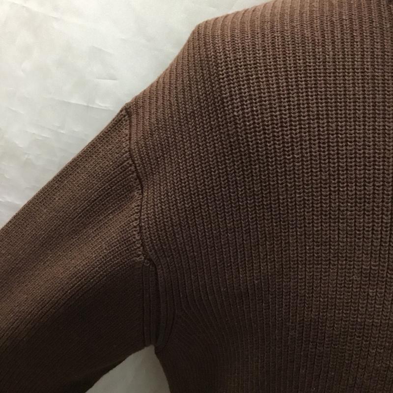 メゾンスペシャル MAISON SPECIAL ニット、セーター 長袖 11192361207 長袖ニットカットソー セーター タートルネック 44 無地 茶 / ブラウン / メンズ USED 古着 中古 10120132