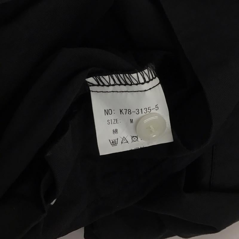 バッカーズ Backers シャツ、ブラウス 半袖 半袖シャツ 刺繍シャツ ポケットシャツ M ロゴ、文字 黒 / ブラック / メンズ USED 古着 中古 10125779