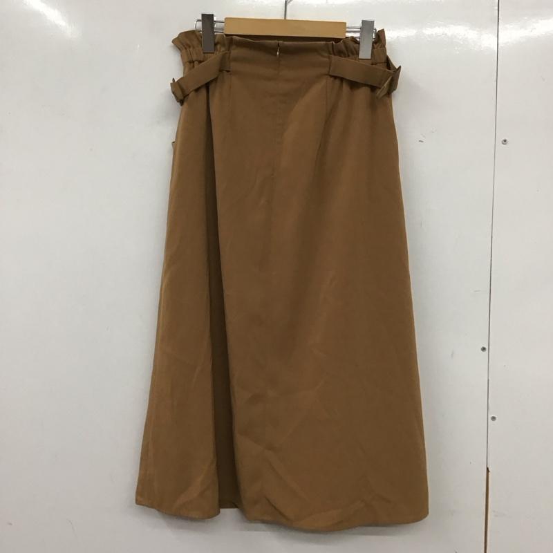 ビームス ハート BEAMS HEART スカート ロングスカート M 無地 茶 / ブラウン / レディース USED 古着 中古 10136501
