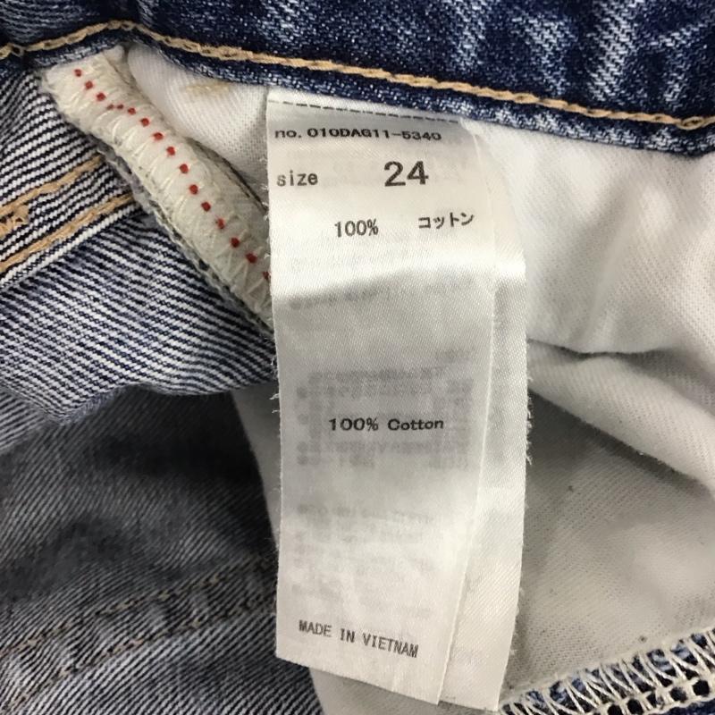 マウジー MOUSSY パンツ デニム、ジーンズ 010DAG11-5340 SIDE SLIT SLIM FLARE サイド スリット 無地 青 / ブルー / レディース USED 古着 中古 10109713