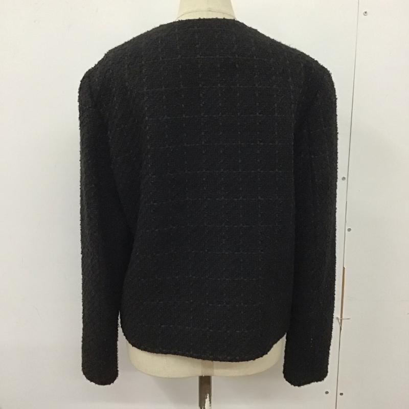 ザラ ZARA ジャケット、上着 ジャケット、ブレザー カジュアルジャケット ノーカラージャケット アウター S 黒 / ブラック / レディース USED 古着 中古 10124063