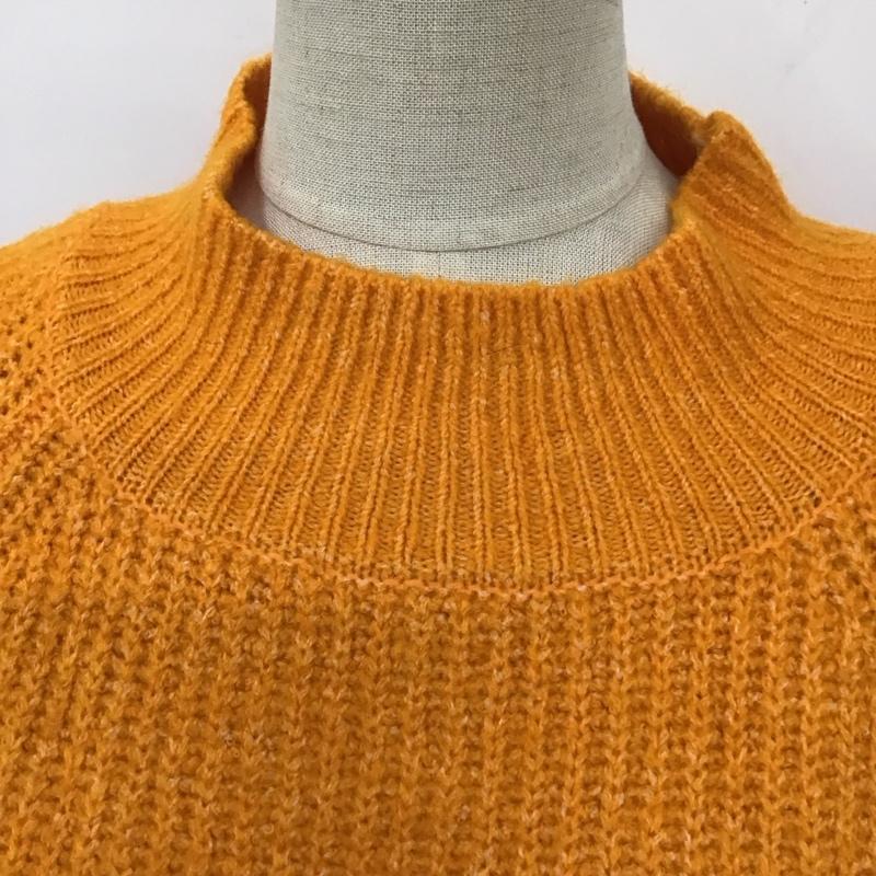 アイテムズ アーバンリサーチ ITEMS URBAN RESEARCH ニット、セーター 長袖 it37-22b012 フワフワハイネックニット FREE 無地 橙 / オレンジ / レディース USED 古着 中古 10121519