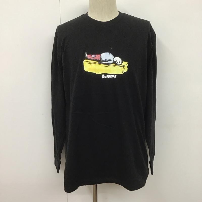 シュプリーム Supreme カットソー 長袖 23AW NeilBlenderArrowL/STee 長袖カットソー プリントTシャツ M プリント 黒 / ブラック / メンズ USED 古着 中古 10106759