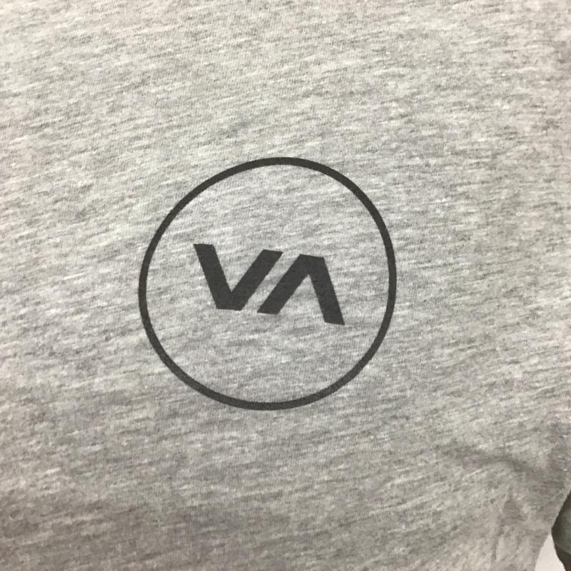 ルーカ RVCA Tシャツ 半袖 半袖カットソー プリントTシャツ クルーネックカットソー M ロゴ、文字 灰 / グレー / メンズ USED 古着 中古 10106963