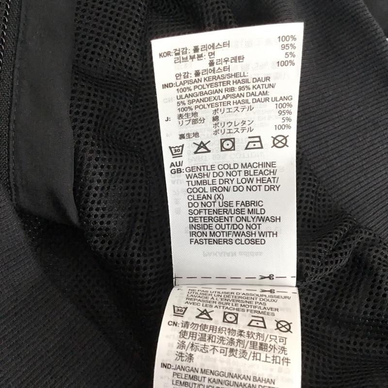 アディダス adidas ジャケット、上着 ジャンパー、ブルゾン hl6923 ボンバージャケットウーブンウィンドブレーカー アウター L ロゴ、文字 黒 / ブラック / メンズ USED 古着 中古 10141661