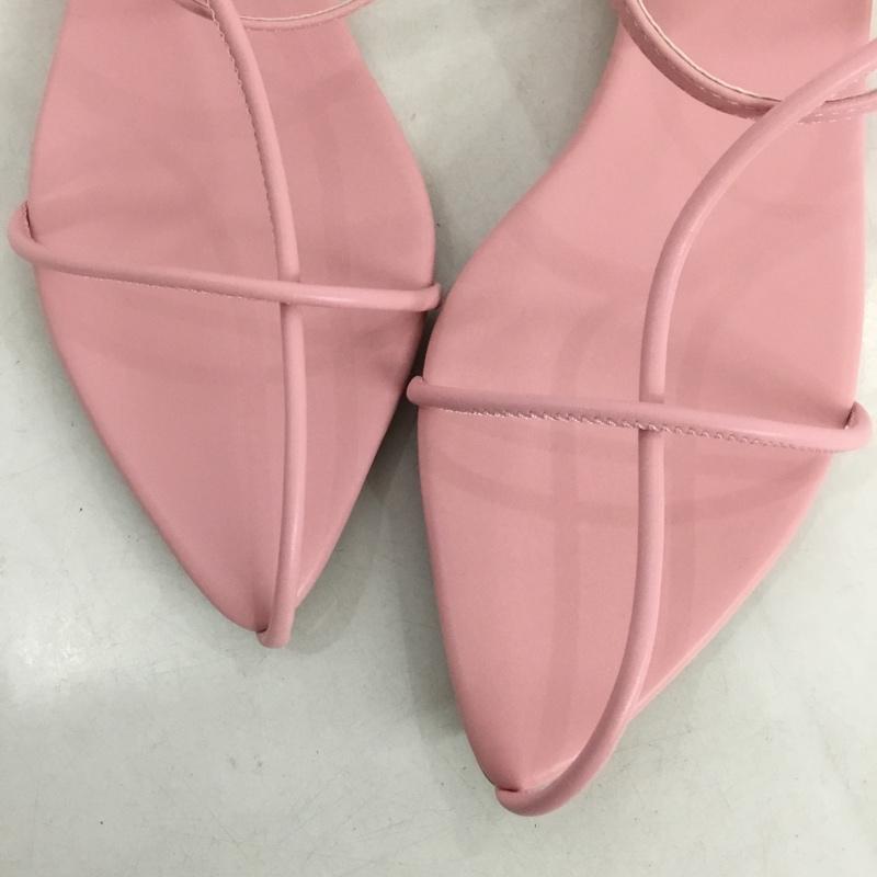 ミスティック mystic サンダル サンダル ストラップフラットサンダル 38 箱有 無地 桃 / ピンク / レディース USED 古着 中古 10146269