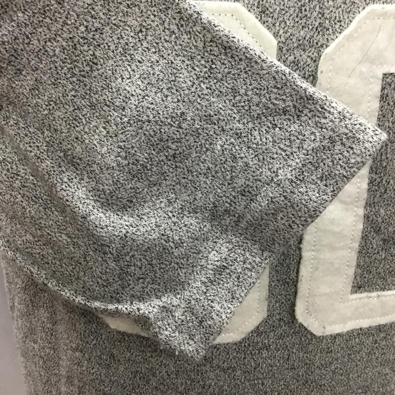 ステューシー STUSSY カットソー 七分袖 長袖カットソー クルーネックカットソー 七分丈 M ロゴ、文字 灰 / グレー / メンズ USED 古着 中古 10106589