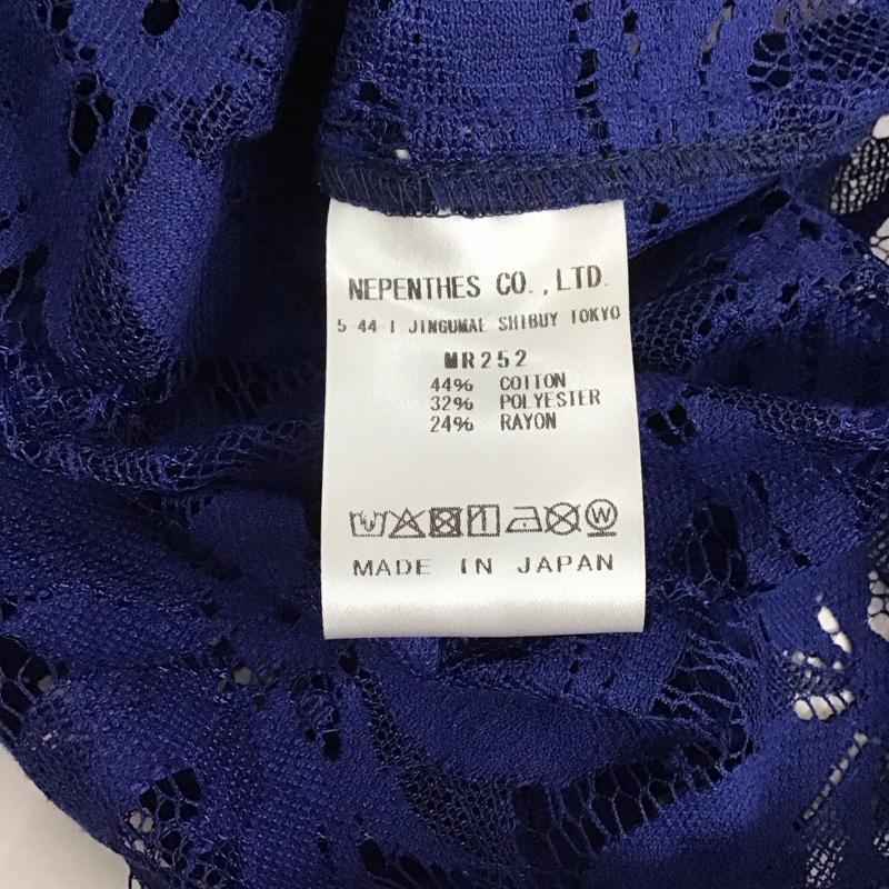 ニードルス Needles シャツ、ブラウス 半袖 半袖シャツ 総柄シャツ シースルーシャツ L 総柄 青 / ブルー / メンズ USED 古着 中古 10125512