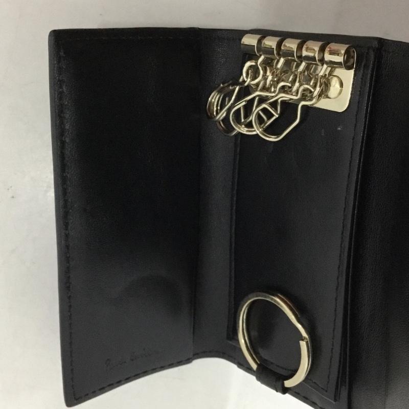 ポールスミス Paul Smith キーホルダー キーホルダー ブライトストライプトリム キーケース ロゴ、文字 黒 / ブラック / メンズ USED 古着 中古 10136356