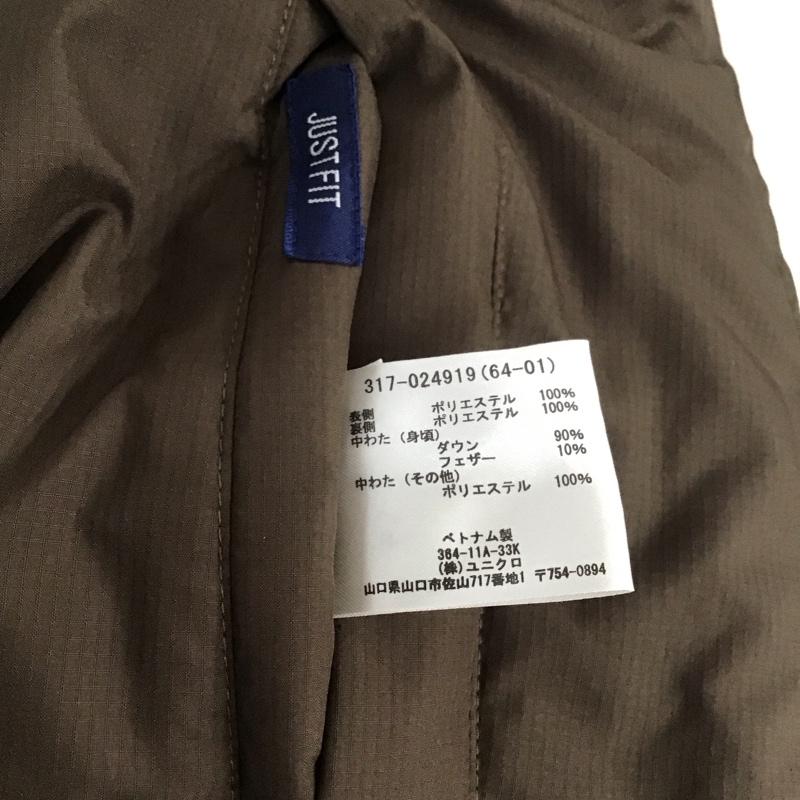 ユニクロ UNIQLO ベスト ベスト 317-024919 ダウンベスト リバーシブル L 無地 茶 / ブラウン / X キャメル / キャメル / メンズ USED 古着 中古 10139477
