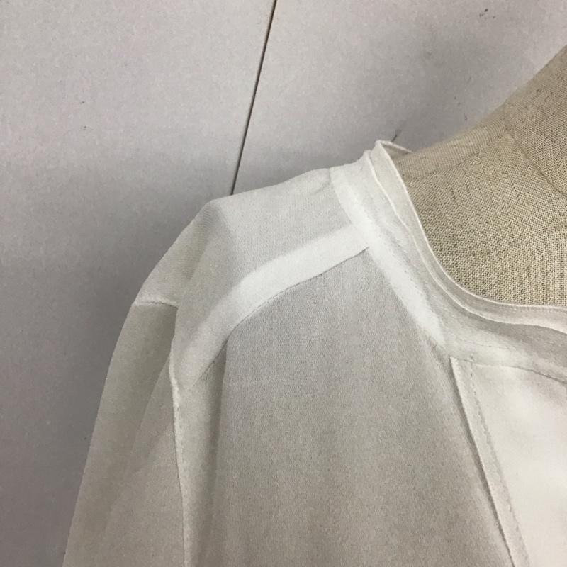 ザラ ZARA カットソー 長袖 7696 381 251 スキッパー S 無地 白 / ホワイト /  レディース USED 古着 中古 10113485