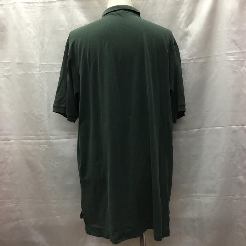 ポロバイラルフローレン Polo by RALPH LAUREN ポロシャツ 半袖 半袖ポロシャツ カラーシャツ 半袖カットソー XL ロゴ、文字 緑 / グリーン / メンズ USED 古着 中古 10108547