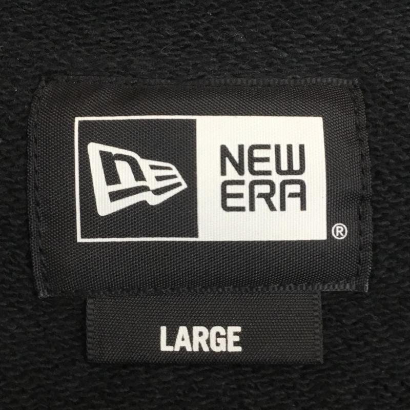 ニューエラ NEW ERA トレーナー 長袖 L ロゴ、文字 黒 / ブラック / メンズ USED 古着 中古 10138464