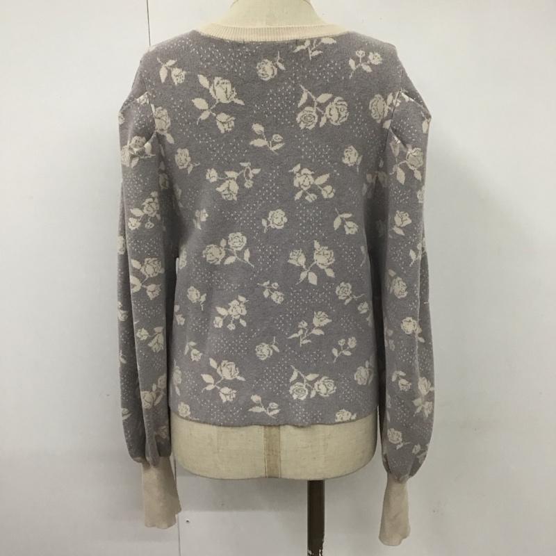 ナイスクラップ NICE CLAUP カーディガン 長袖 FREE 総柄 マルチカラー / マルチカラー / レディース USED 古着 中古 10108137
