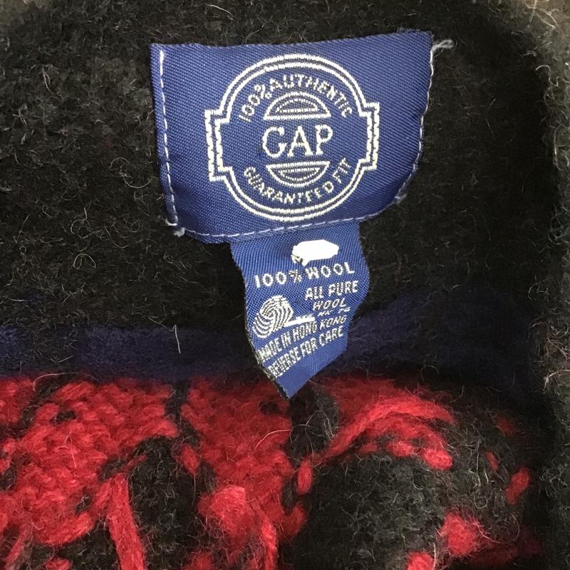 ギャップ GAP ニット、セーター 長袖 長袖ニットカットソー ニット セーター クルーネックニット M プリント マルチカラー / マルチカラー / メンズ USED 古着 中古 10105818
