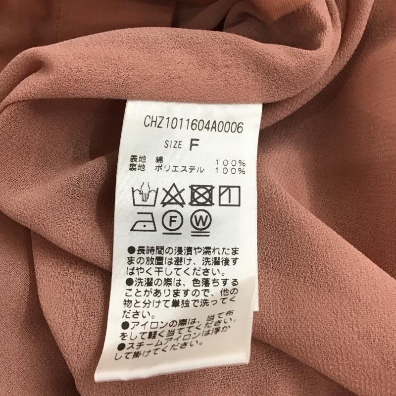 フーズフーチコ who s who Chico ジャケット、上着 ジャケット、ブレザー CHZ1011604A0006 シアーシャツジャケット FREE 無地 桃 / ピンク / レディース USED 古着 中古 10112370