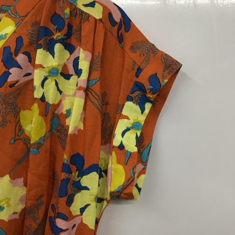 ミルクフェド MILKFED. ワンピース ロングスカート 総柄 橙 / オレンジ / レディース USED 古着 中古 10130604