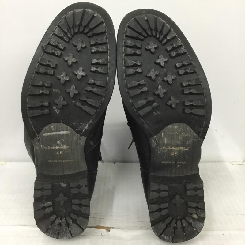 アルフレッドバニスター alfredoBANNISTER ブーツ 一般 レースアップ レイヤード ファスナー 45 無地 黒 / ブラック / メンズ USED 古着 中古 10124191