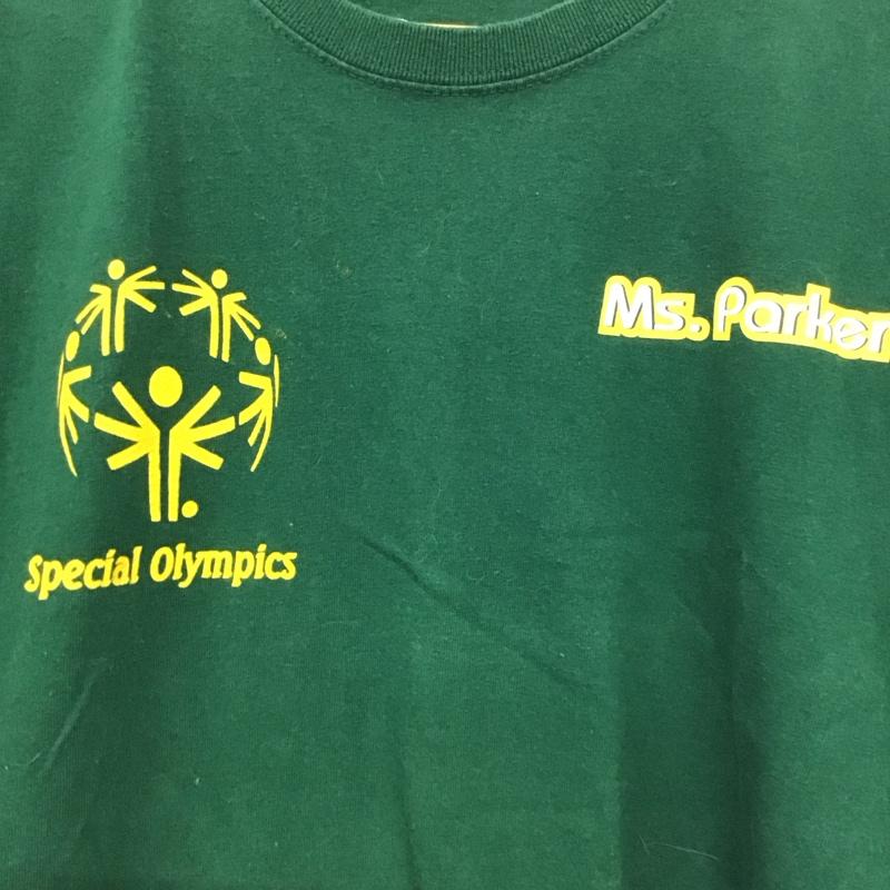 チャンピオン Champion Tシャツ 半袖 半袖カットソー プリントTシャツ クルーネックカットソー M ロゴ、文字 緑 / グリーン / メンズ USED 古着 中古 10137668