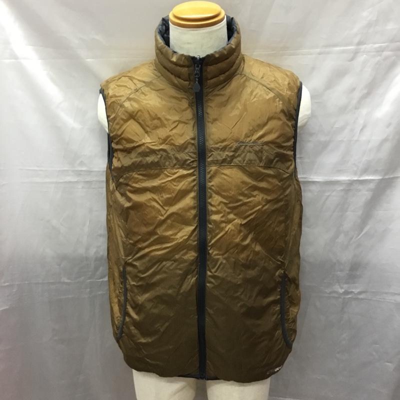 エディーバウアー Eddie Bauer ベスト ベスト ダウンベスト リバーシブル M 無地 紺 / ネイビー / X 茶 / ブラウン / メンズ USED 古着 中古 10111852