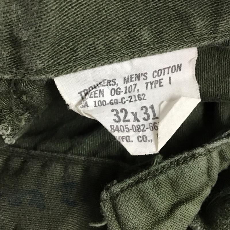 ミリタリー ミリタリー パンツ ワークパンツ、ペインターパンツ ミリタリーパンツ ワイドパンツ 60s アメリカ軍 ベイカー 32インチ 無地 カーキ / カーキ / メンズ USED 古着 中古 10130079