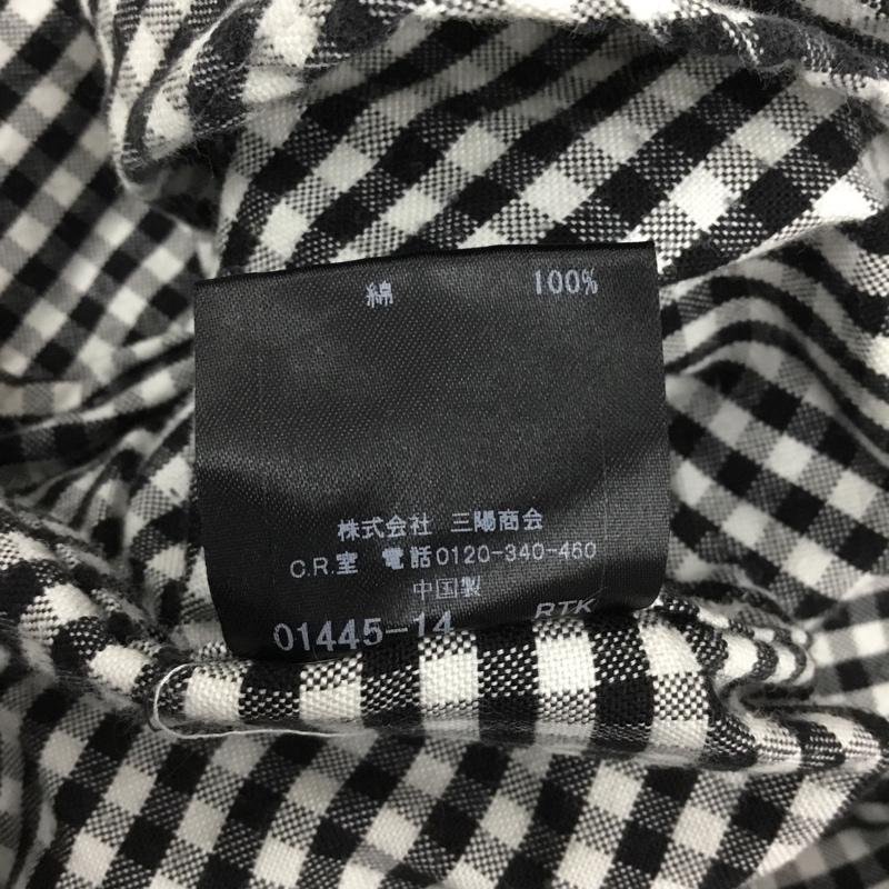 バーバリーブラックレーベル BURBERRY BLACK LABEL シャツ、ブラウス 長袖 長袖シャツ カラーシャツ ポケットシャツ 長袖カットソー チェックシャツ 4 チェック 白 / ホワイト / X 黒 / ブラック / メンズ USED 古着 中古 10121920