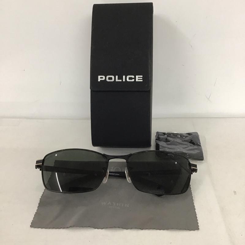 ポリス POLICE めがね・サングラス サングラス PATRIOT SPLA60J ケース付き ロゴ、文字 黒 / ブラック / メンズ USED 古着 中古 10132450