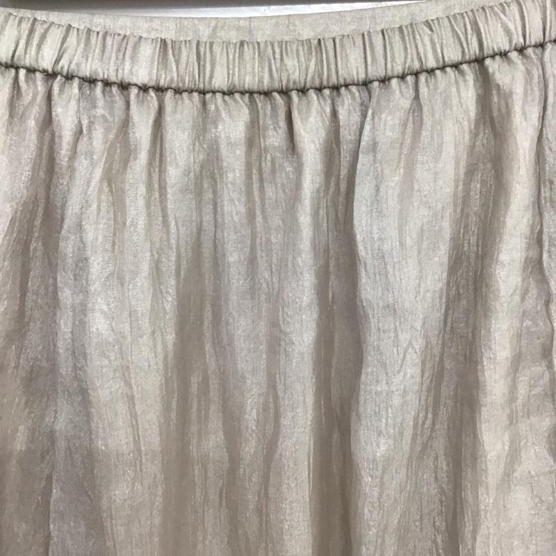 スナイデル SNIDEL スカート ロングスカート SWFS211180 シャイニーシアースカート FREE 無地 アイボリー / アイボリー / レディース USED 古着 中古 10136823