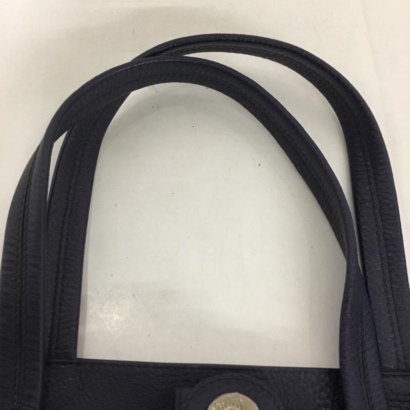 サルヴァトーレフェラガモ Salvatore Ferragamo トートバッグ トートバッグ E-21 E084 ガンチーニ 無地 紺 / ネイビー / レディース USED 古着 中古 10125987