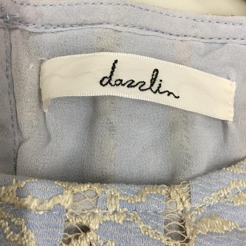 ダズリン dazzlin トップス トップス 021320402101 ペプラム ノースリーブ S 水色 / ライトブルー / X ベージュ / ベージュ / レディース USED 古着 中古 10118197