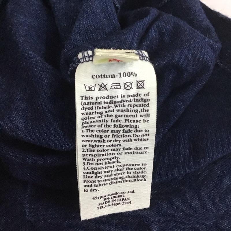 フォーティーファイブアールピーエム 45RPM Tシャツ 半袖 うさぎ クルーネック 1 ワンポイント インディゴ / インディゴ / レディース USED 古着 中古 10112627