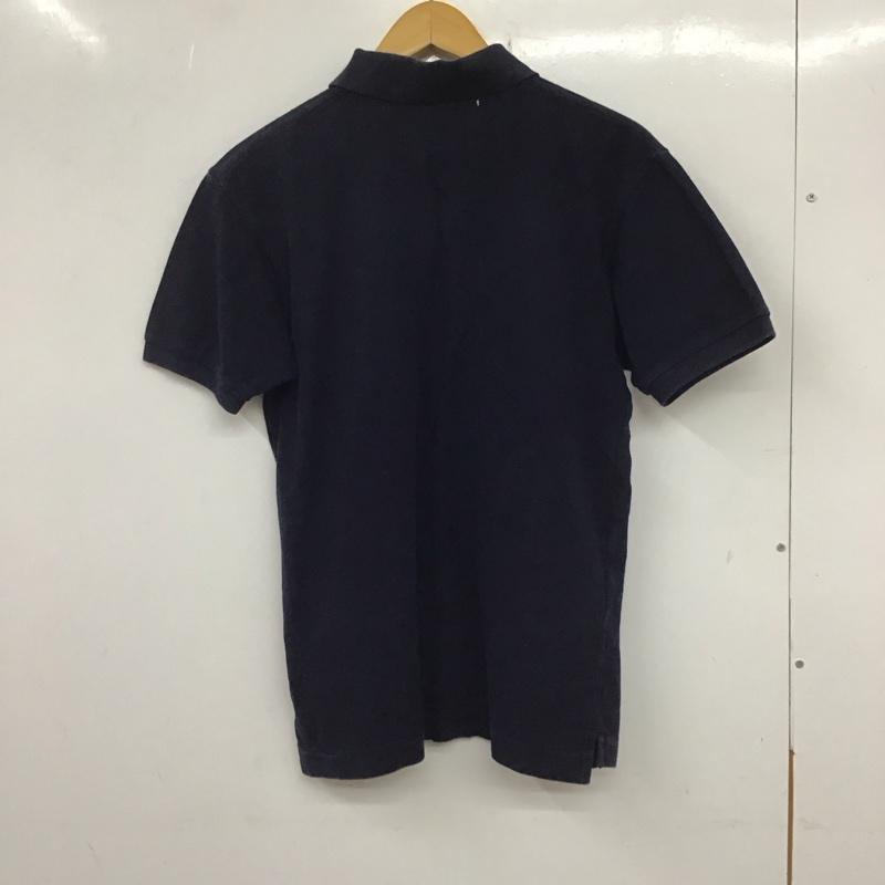 プレイコムデギャルソン PLAY COMME des GARCONS ポロシャツ 半袖 半袖ポロシャツ カラーシャツ 半袖カットソー M ロゴ、文字 紺 / ネイビー / メンズ USED 古着 中古 10135477