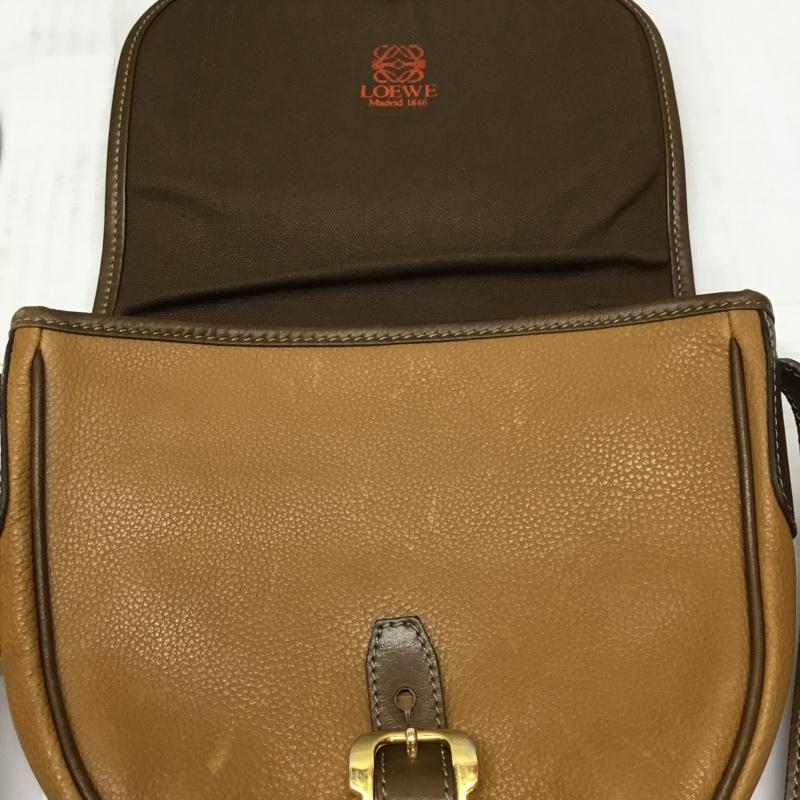 ロエベ LOEWE ショルダーバッグ ショルダーバッグ アナグラム ワンポイント 茶 / ブラウン / X キャメル / キャメル / レディース USED 古着 中古 10119109