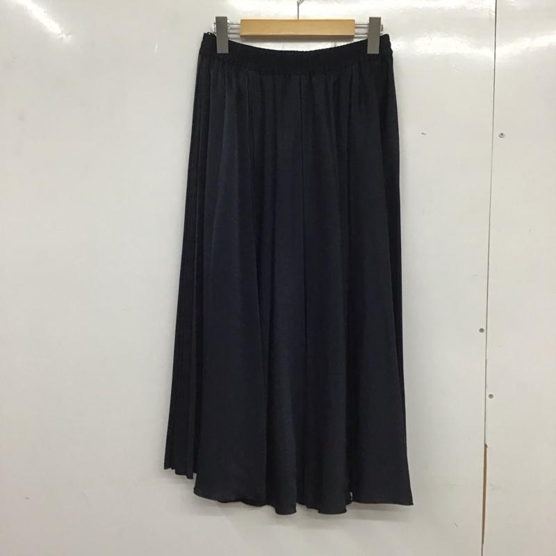 セオリーリュクス theory luxe スカート ロングスカート 03-8307310-890-038 プリーツスカート 38 無地 紺 / ネイビー / レディース USED 古着 中古 10133747