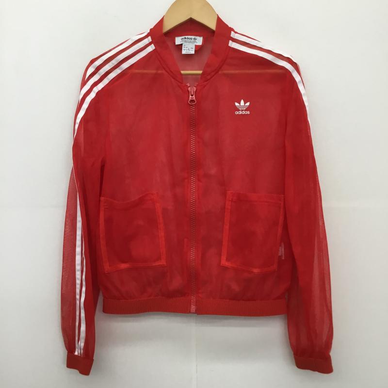 アディダス adidas ジャケット、上着 ジャケット、ブレザー DW3890 M ロゴ、文字 赤 / レッド / レディース USED 古着 中古 10128104