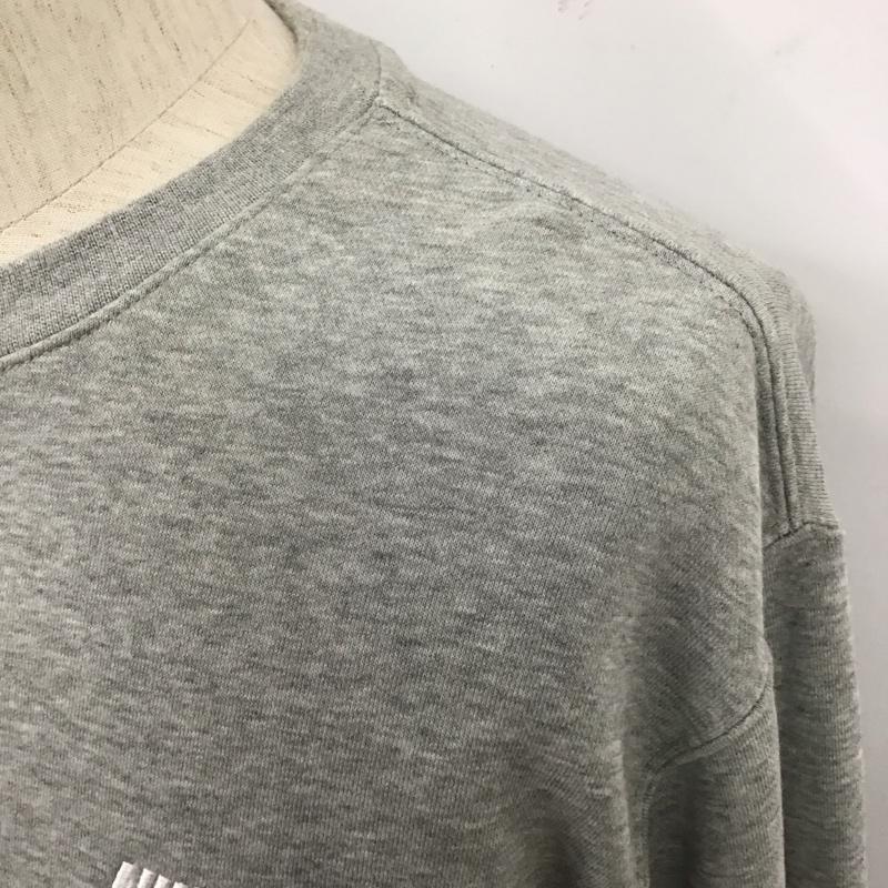 ナイキ NIKE トレーナー 長袖 BV2667-063 フレンチテリークルースウェット L 無地 灰 / グレー / メンズ USED 古着 中古 10108084