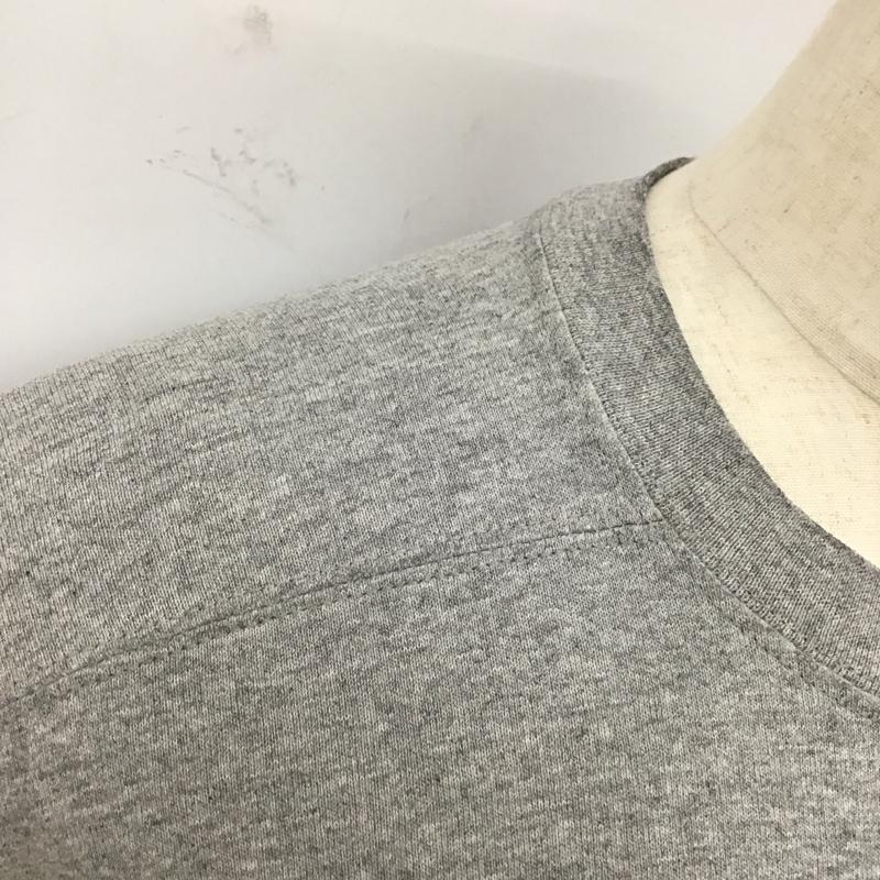 ナイキ NIKE トレーナー 長袖 長袖トレーナー スウェット クルーネック リブスウェットカットソー L ロゴ、文字 灰 / グレー /  メンズ USED 古着 中古 10120617