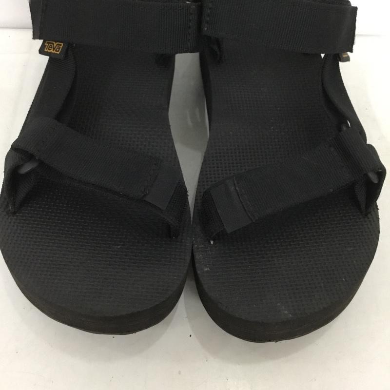 テバ Teva サンダル サンダル 1117150 MID UNIVERSAL 厚底サンダル 25cm 25.0cm ロゴ、文字 黒 / ブラック / メンズ USED 古着 中古 10136305