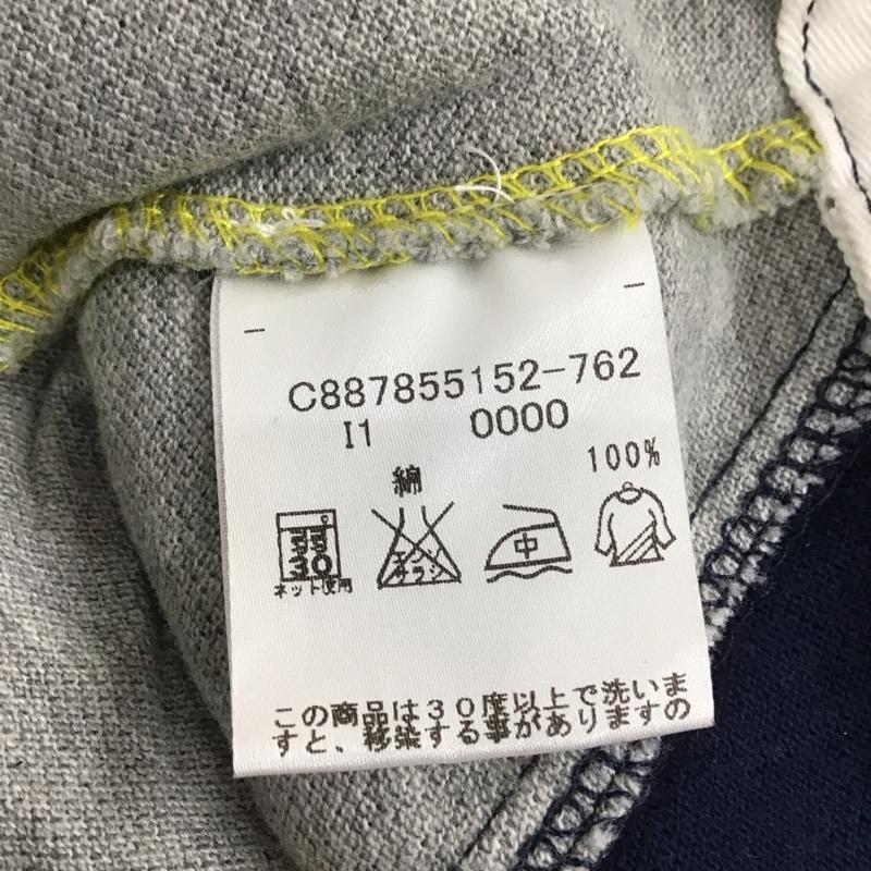 トミーヒルフィガー TOMMY HILFIGER ポロシャツ 半袖 C887855152-762 S ワンポイント 灰 / グレー / X 黄 / イエロー / X 紺 / ネイビー / メンズ USED 古着 中古 10111567